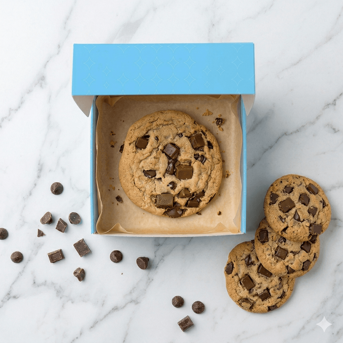 Cosmic Cookies - fresh baked cookies in signature blue box